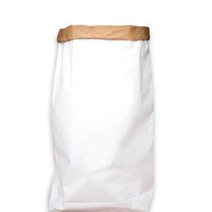 Set van 4 paperbags XL blanco met stift