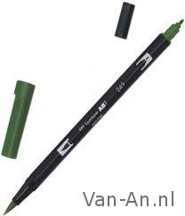 Dual brushpen N249 hunter green Tombow