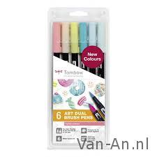 Dual brush pennen candy colours set - Tombow